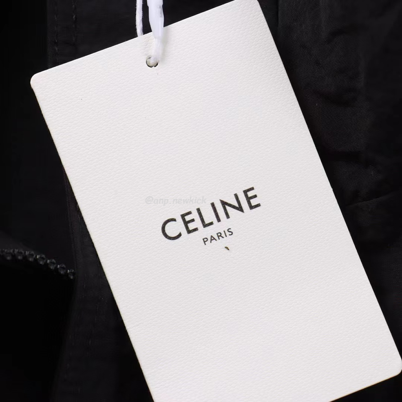 Celine Side Woven Zippered Jacket Black White (3) - newkick.cc